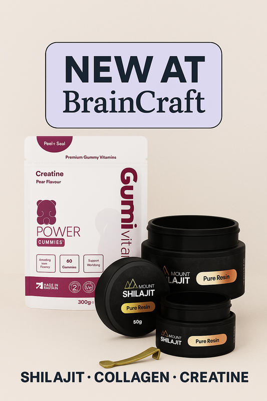 New at BrainCraft: Shilajit, Collagen, Creatine and More