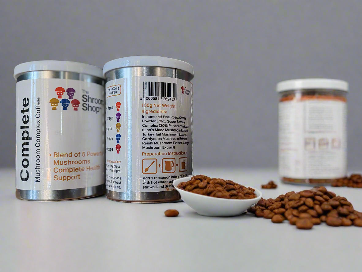 The Shroom Shop 30000mg Complete Complex Nootropic Adaptogenic Coffee - 100g